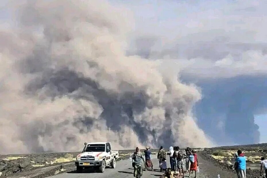 Look: Sulphur dioxide spreads from volcano in Ethiopia to surrounding areas