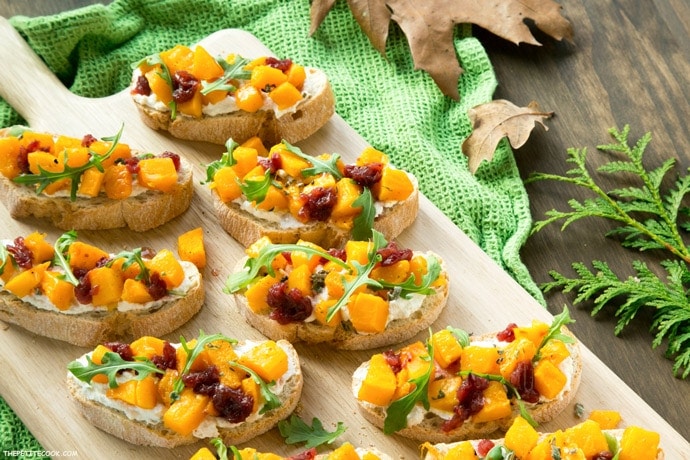 Roasted Pumpkin Bruschetta
