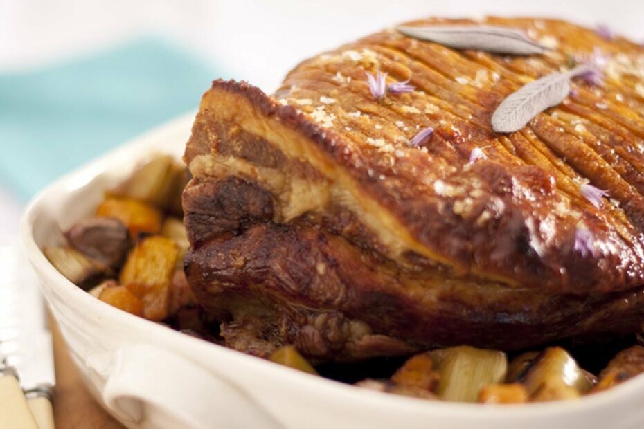 Rachel Allen's roast shoulder of pork.