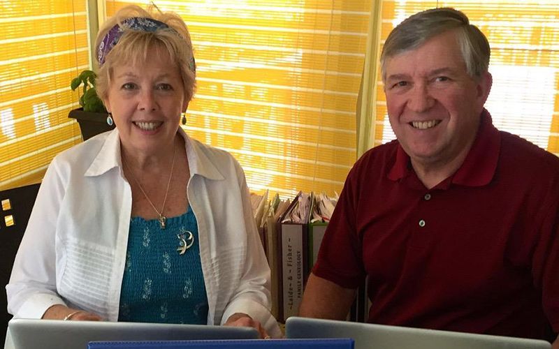Kate and Mike in New Ross, Co. Wexford where the Emigrant Flame was lit from the JFK Eternal Flame in Arlington National Cemetery, Virginia.