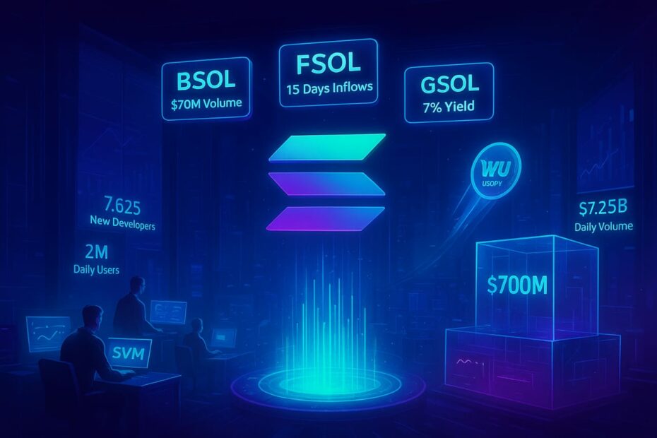 Solana ETFs Post $70M in Trading Volume as Inflows Run for 15 Straight Days: On-Chain Metrics Continue to Rise - NullTX