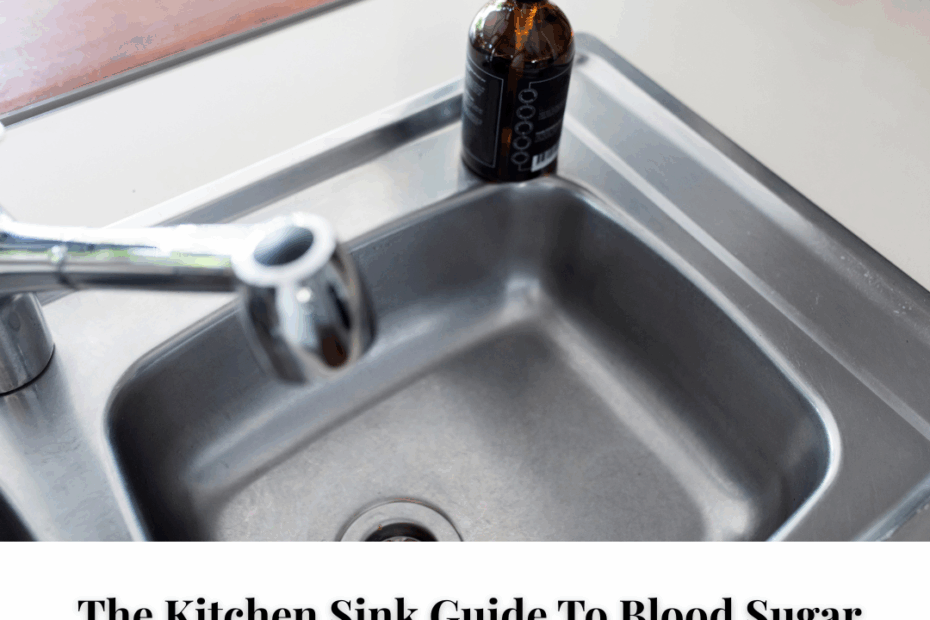kitchen sink symbolizing how glucose (water) enters the bloodstream (sink) and into the cells (pipes below)