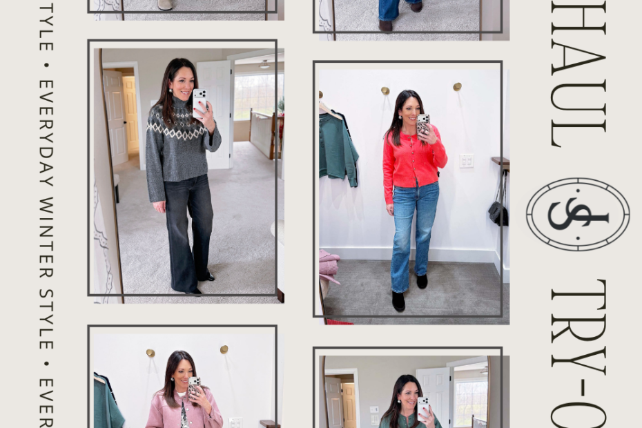 A New Try-On Haul: EVEREVE Finds and More Coats, Sweaters & Denim | Jo-Lynne Shane