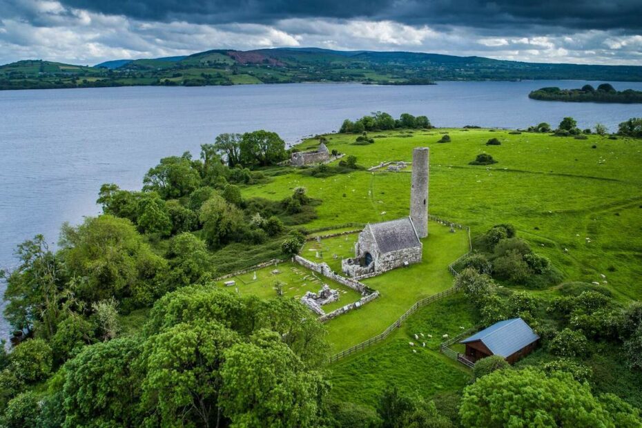 Holy Island, or Inis Cealtra, Lough Derg, County Clare.