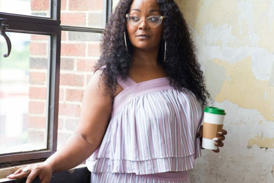 Marie Denee from The Curvy Fashionista in Soncy Plus Size Matching Set 2 e1767040473506