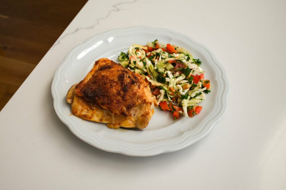 Crispy Baked Chicken Thighs