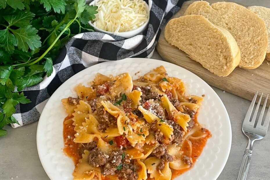 Easy Healthy One Pot Skillet Lasagna Recipe