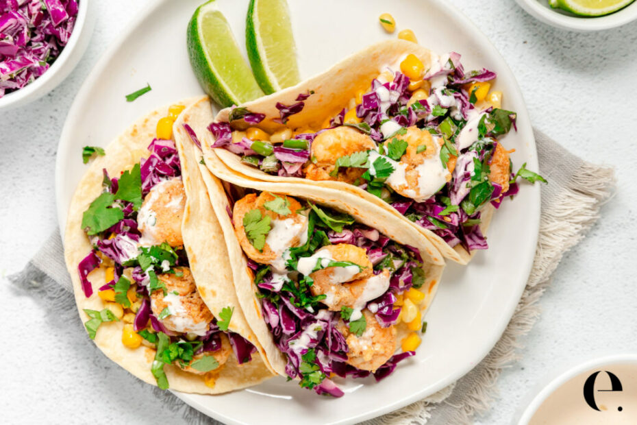 Easy Shrimp Tacos with Slaw | Elizabeth Rider