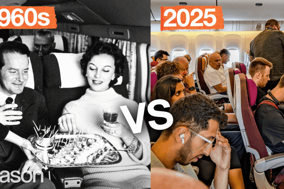 Flying is better than in the good old days, no matter how luxurious those old photos look