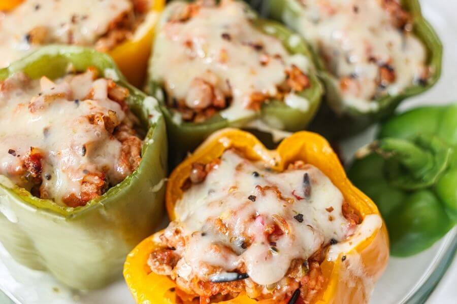 Ground Turkey Stuffed Peppers (Easy & Healthy!) | Elizabeth Rider