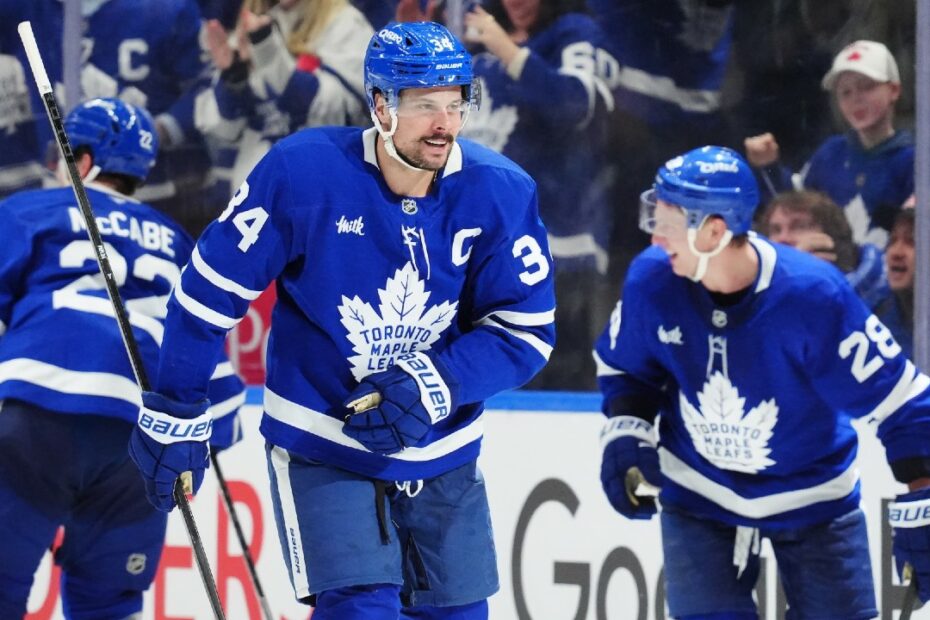 'He carried us': Auston Matthews' hat trick caps comeback thriller