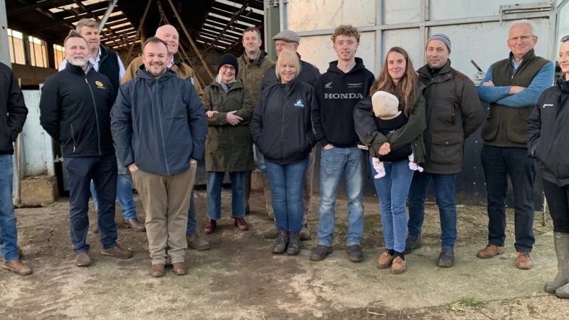 Terry Jermy MP visiting a farm in South West Norfolk