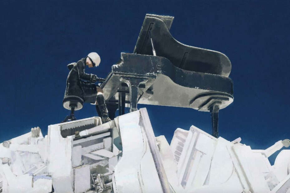 Nier Piano Concert featuring 9S on the piano