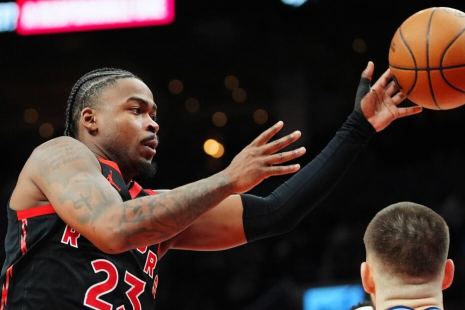 Raptors' Jamal Shead developing as player, leader as injuries pile up