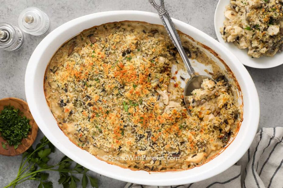 This Crispy Topped Chicken Mushroom Casserole Wins Every Time