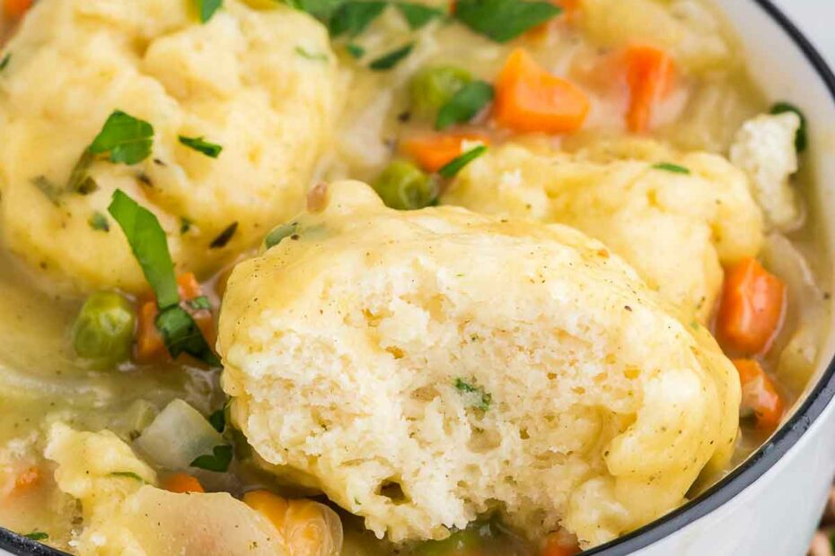 Vegetarian Chicken & Dumplings (with Chickpeas)